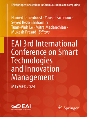 cover image of EAI 3rd International Conference on Smart Technologies and Innovation Management